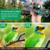 Apexel HD Monokikare 10–20x50 HD Zoom, BAK4/FMC, vattentålig och lätt med svagt mörkerseende för vandring, fågelskådning, camping och djurobservation