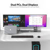 AV Access iDock M10 USB-C KVM-Switch Dockningsstation 2 till 2 för MacBook, Dual 4K HDMI Monitorer, 1x Laptop + 1x PC, 100W Laddning