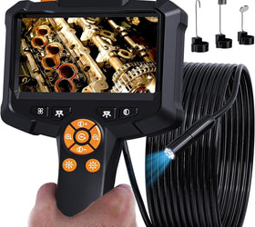 NÖRDIC 4,3" Endoskopkamera med 8 LED-lampor, IP67 vattentätt 1080P HD 5m kabel