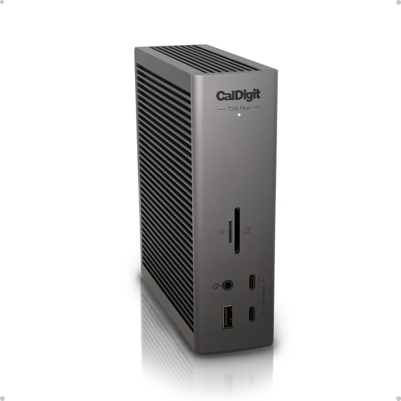 CalDigit TS5 Plus - 20 Portar Thunderbolt 5 Dockningsstation, 140W Laddning, 3X 80Gb/s Thunderbolt 5, 10x 10Gb/s USB Portar