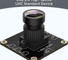 USB 2.0 Kameramodul 1080p 130° vidvinkel för PC, Raspberry Pi, Jetson Nano och SBC