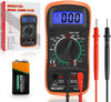 Digital Multimeter Voltmeter Battery Tester Voltage Tester Continuity Tester Ohm Volt Ampere Meter AC/DC Voltage Current Resistance Diode Transistor