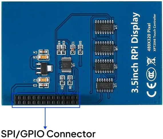 Display 3.5 Inch TFT LCD Touch Screen Monitor 480 x 320 for Raspberry Pi with All Data and Touch Pen SPI Interface