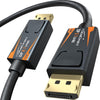 Displayport 2.1 kabel 5m DP80 UHBR20 80Gbps 16/10/8K60H 4K165/144Hz DSC1.2a HDR HDCP2.2 FreeSync G-Sync