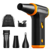Electric Wireless Dust Blower 110000 rpm, 5000 mAh, Brushless Motor, Includes 3 Nozzles for Cleaning Computer, Keyboard, Household, Outdoor and Car