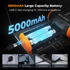 Electric Wireless Dust Blower 110000 rpm, 5000 mAh, Brushless Motor, Includes 3 Nozzles for Cleaning Computer, Keyboard, Household, Outdoor and Car