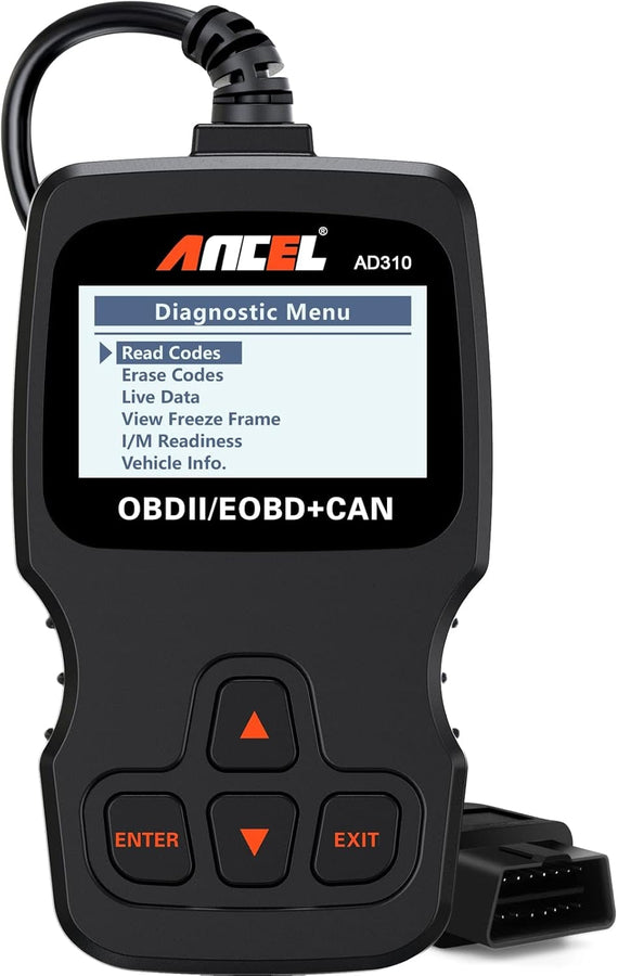 Universell OBD2-felkodsläsare för bilmotorer, CAN-diagnosverktyg för avläsning och radering av felkoder för OBD2-fordon från 1996 och nyare