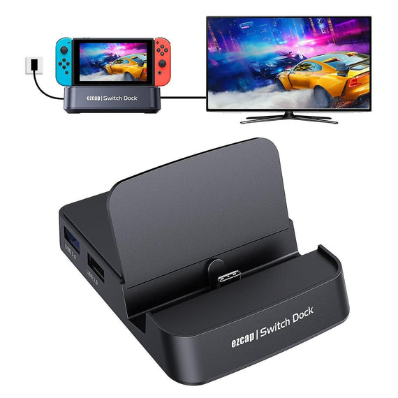 Ezcap Game Video Capture Box Dock Station for Nintendo Switch HD Game Capture Card 1080p 60fps Live Streaming Casting Live