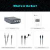 K5PRO Gaming mini DAC förstärkare för PS5/PC/MAC, USB-C/Optisk/Coaxial till 3.5mm/RCA