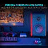 K5PRO Gaming mini DAC förstärkare för PS5/PC/MAC, USB-C/Optisk/Coaxial till 3.5mm/RCA