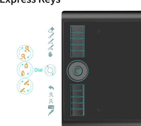 GAOMON M10K Version Pen Tablet - 25,4 x 16,9 cm grafisk tablett med 8192 tryckkänslighetsnivåer