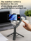 Gimbal 3-Axis Anti-Shake Stabilizer for iPhone w/AI Tracking Module &Fill Light, Gesture Control, One-Tap Tripod Release, Built-in Extension Rod