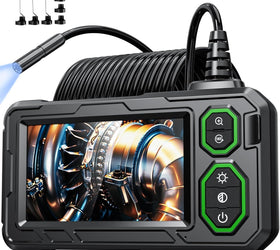NÖRDIC Industriell endoskopkamera med 8 LED-lampor 1080P 4,3-tums IPS-skärm, IP67 vattentät kabel 5m 8 mm
