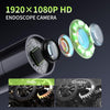 NÖRDIC Industriell endoskopkamera med 8 LED-lampor 1080P 4,3-tums IPS-skärm, IP67 vattentät kabel 5m 8 mm