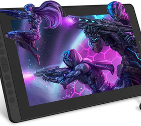 NÖRDIC Grafisk Ritplatta, 15.6 Tum Hel-laminerad skärm, 10 Programmerbara knappar, 8192 Penntryck med Batteri-Fri Penna