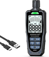 Kolmonoxiddetektor 0 ~ 1 000 ppm med LCD-skärm, bärbart CO-larm med visuella och hörbara larm, uppladdningsbar CO-detektor för hem, camping, utomhus