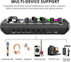 Live Sound Card ljudmixer, podcast-ljudinterface med DJ-mixereffekter för PS4, PS5, karaoke, TikTok, YouTube, livestreaming, inspelning och gaming
