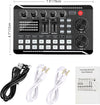 Live Sound Card ljudmixer, podcast-ljudinterface med DJ-mixereffekter för PS4, PS5, karaoke, TikTok, YouTube, livestreaming, inspelning och gaming
