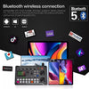 Live Sound Card ljudmixer, podcast-ljudinterface med DJ-mixereffekter för PS4, PS5, karaoke, TikTok, YouTube, livestreaming, inspelning och gaming
