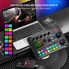 Live Sound Card ljudmixer, podcast-ljudinterface med DJ-mixereffekter för PS4, PS5, karaoke, TikTok, YouTube, livestreaming, inspelning och gaming