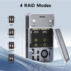 Maiwo K2042P3 Dual Bay RAID-kabinett för M.2 NVMe/SATA SSD med kloning, RAID 0 och RAID 1, USB-C 3.2 Gen2x2 20Gbps