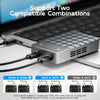 Maiwo K2042P3 Dual Bay RAID-kabinett för M.2 NVMe/SATA SSD med kloning, RAID 0 och RAID 1, USB-C 3.2 Gen2x2 20Gbps