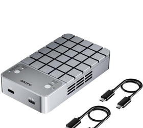 Maiwo K2042P3 Dual Bay RAID-kabinett för M.2 NVMe/SATA SSD med kloning, RAID 0 och RAID 1, USB-C 3.2 Gen2x2 20Gbps