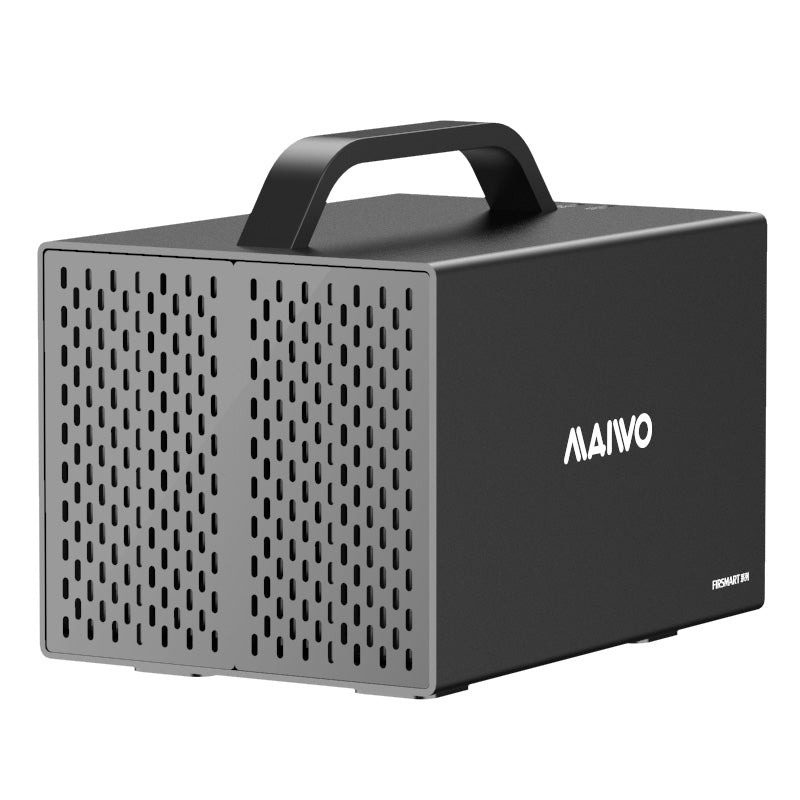 Maiwo K35274A Quad Bay 3,5" SATA HDD-kabinett USB-C Gen2 10G Windows 10/11 MacOS