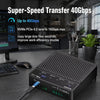 Maiwo K2054PE Quad Bay USB4.0 NVMe-kabinett 40Gbps, All-in-one