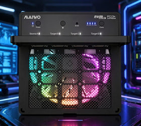Maiwo K2054PE Quad Bay USB4.0 NVMe-kabinett 40Gbps, All-in-one