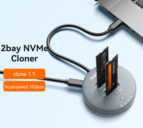 Maiwo K3026AN USB3.2 NVMe M.2 SSD klon dockningsstation