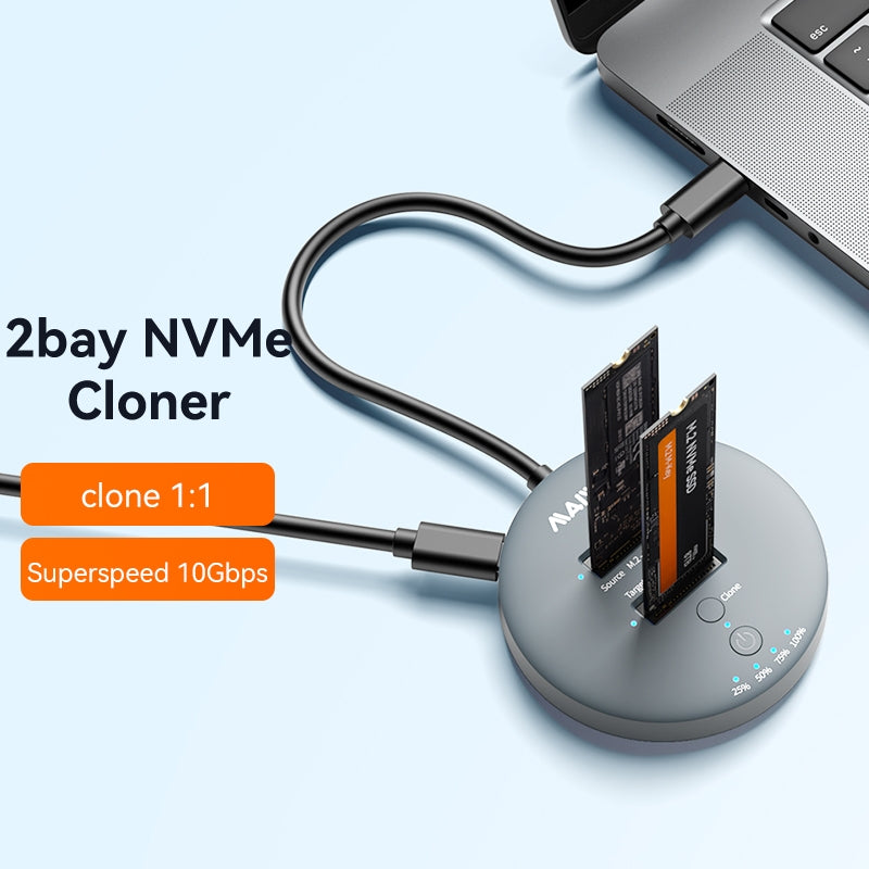 Maiwo K3026AN USB3.2 NVMe M.2 SSD klon dockningsstation