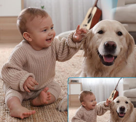 4K HD WiFi Mini-Övervakningskamera Inomhus för Livesändning med Mörkerseende och Rörelsesensor