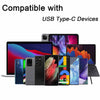 0,5m USB 2.0 USB-C till C kabel för iPhone 15/15 Pro/15 Plus/15 Pro Max 3A 480Mbps 60W svart