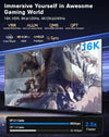 NÖRDIC 0,5m bidirektionell USB-C till DisplayPort 2.1 kabel 16K60Hz 8K240Hz/120Hz 4K240/165/144/60 HDR HDCP2.3