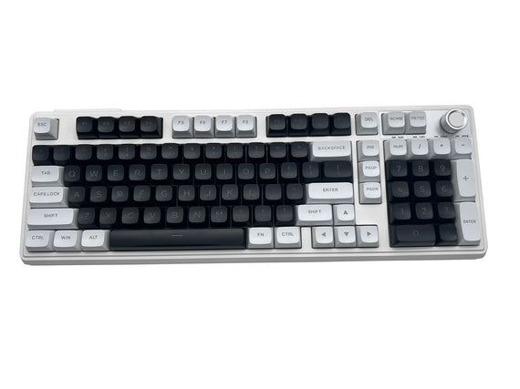 NÖRDIC 102Key Mechanical Keyboard US Layout Wired, Bluetooth and 2.4Ghz with Knob