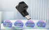 NÖRDIC USB-C 3.0 Hane till Hona Adapter för Data och Laddning 10Gbps
