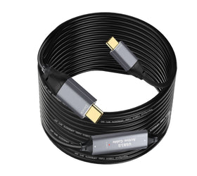 NÖRDIC 10m Aktiv USB 3.0 C till C-kabel, 5Gbps Super Speed USB-kabel