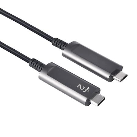 15m Aktiv AOC Fiber kabel USB 3.1 Gen2 Type C till Type C 4K 60Hz 10Gbps PD60W