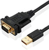 USB-A till RS232 DB9 han-kabel för seriella enheter med FTDI Chipset