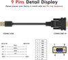 USB-A till RS232 DB9 han-kabel för seriella enheter med FTDI Chipset