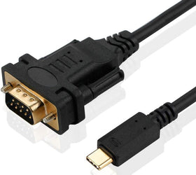 NÖRDIC USB-C till seriell DB9 RS232 1,8m