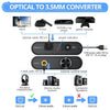 NÖRDIC 192 kHz Digital to Analog Audio Converter, SPDIF Optical to 3.5 mm Adapter with 1 m Optical Cable + 1 m 3.5 mm Audio Cable