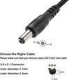 NÖRDIC 1m USB-A cable to DC 5.5x2.1mm 2A