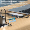 1 to 10 USB-C Docking station 2xHDMI4K60Hz 3xUSB3.0 5G 1xUSB-C 5G 1xRJ45 GigaLan 1xPD100W 1xSD 1xMicroSD