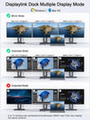 1 till 10 USB-A & C DisplayLink dockningsstation 2xHDMI, 1xVGA, 2xUSB3.0, 1xRJ45, 2xSD/TF, 2x3.5mm