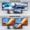 NÖRDIC 1 till 4 Docking Station 2xHDMI 2K@60Hz USB-A & USB-C Kompatibel med USB 4,Windows och Mac1