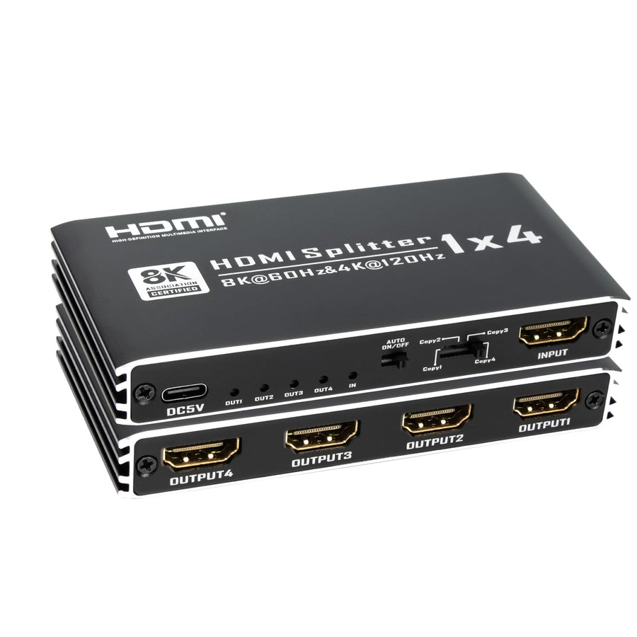 NÖRDIC 1 to 4 Splitter HDMI2.1 8K60Hz 4K120Hz