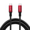 50cm USB4 USB-C till C nylonflätad kabel PD3.1 med 240W snabbladdning 40G 8K60Hz 4K120Hz 5K60Hz 2x4K60Hz Emarker