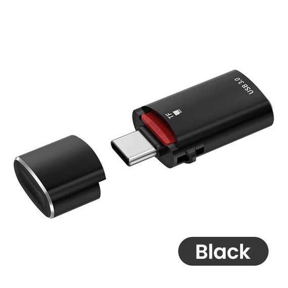 2 i 1 USB-C TF-kortläsare och OTG USB-A 3.1 adapter